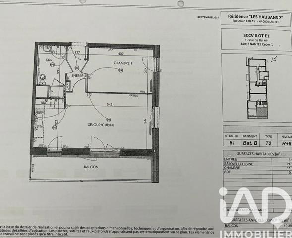 Appartement à vendre 2 pièces 45 m² Nantes
