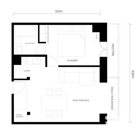 Appartement à vendre 2 pièces 42 m² Biarritz