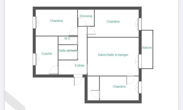 Appartement à AUBERGENVILLE, 78410 - 4 pièces 76m²