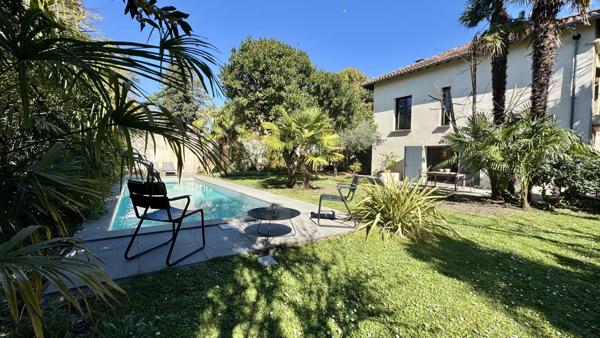 VENTE – TOULOUSE – COTE PAVÉE – MAISON 1940 – JARDIN – PISCINE