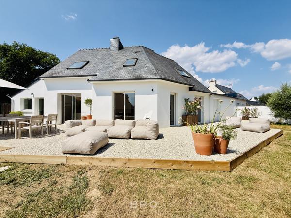 ARRADON - MOUSTOIR - MAISON RÉNOVÉ 115 M2 - VIE DE PLAIN PIED- 4 CHAMBRES- 602 M2 DE TERRAIN- DOUBLE GARAGE