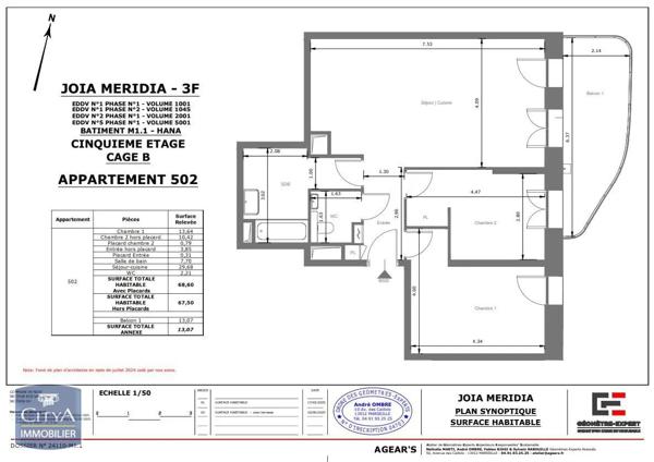 Appartement à louer 3 pièces 68.6m² Nice (06200)