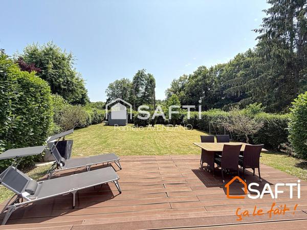 Maison familiale avec beau jardin, vue dégagée et sans vis-à-vis