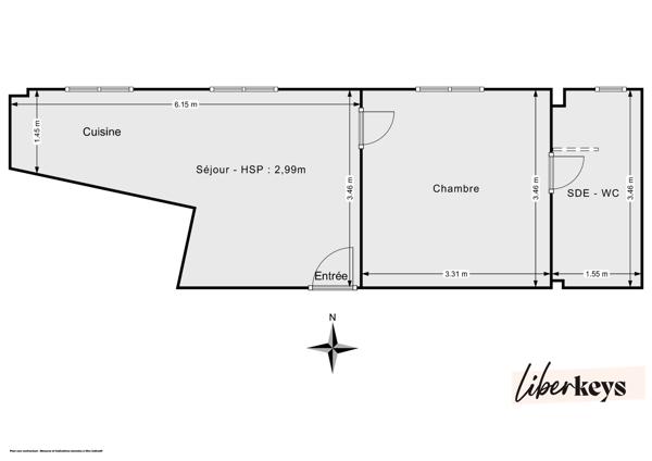 Appartement fonctionnel de 2 pièces 33 m2, rue Louis Braille proche place Daumesnil et bois de Vincennes