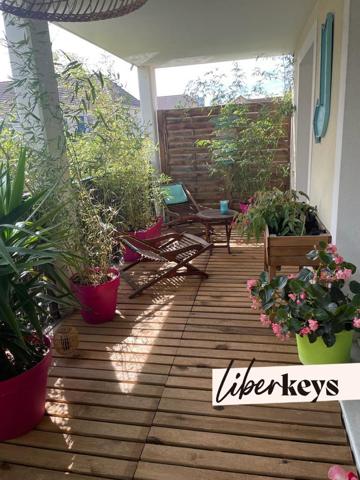 Appartement récent F4 85m² Terrasse + balcon + parking Bondy proche gare