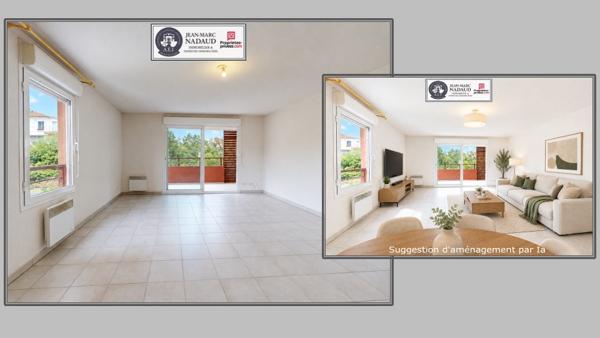 Appartement 3 pièces de 77,15 m² avec terrasse + garage, plages à pied