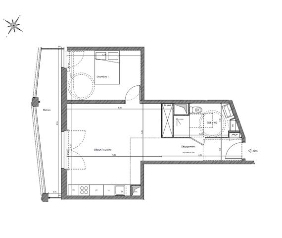 Appartement à vendre 2 pièces 50 m² Bordeaux