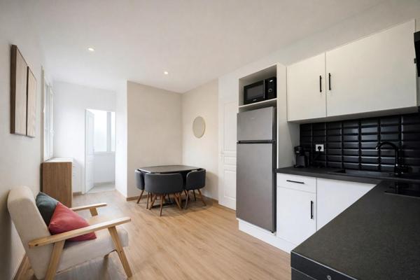 Appartement type T2 vendu entièrement meublé