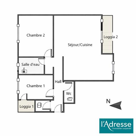 Appartement Ajaccio 3 pièces - 62 m² - entièrement rénové - entrée de ville