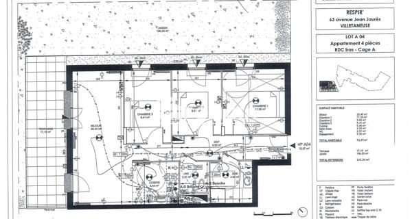 Location Appartement 4 pièces 72.57 m² - Villetaneuse 93430