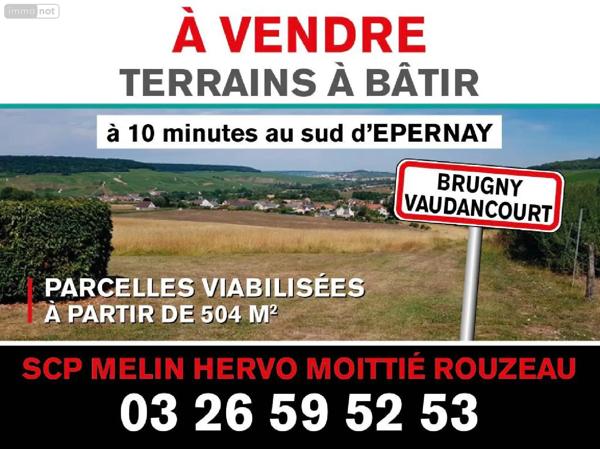 Achat - Terrain à bâtir | Terrain à bâtir Brugny-Vaudancourt 51530 561 m 2
