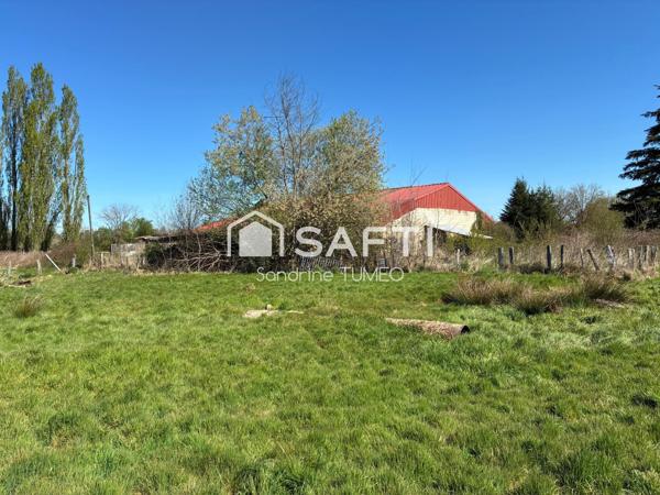 Hangar de 200 m² sur terrain constructible de plus de 4 000 m²