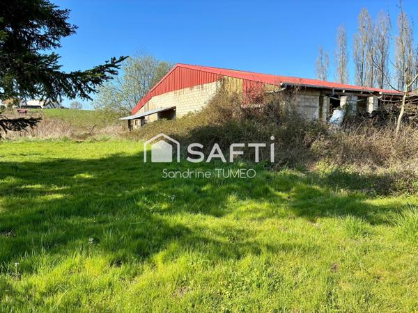 Hangar de 200 m² sur terrain constructible de plus de 4 000 m²