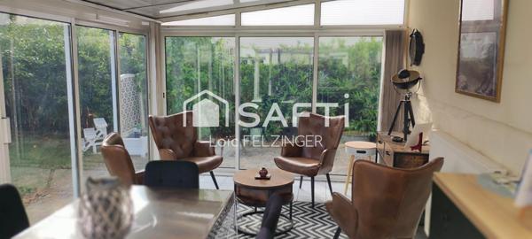 Maison 77m2, 2 chambres, une véranda et 777m2 de terrain