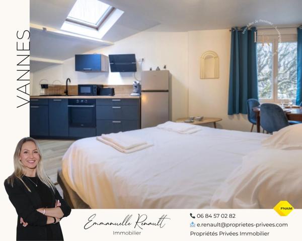Appartement de 28,30 M² entièrement rénové et meublé. Quartier Saint-Patern / Gare VANNES