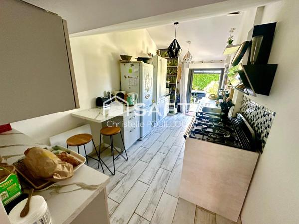 Maison de plain pied rénovée, 3 chambres, 1 bureau