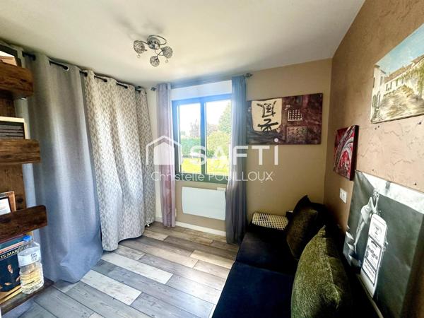 Maison de plain pied rénovée, 3 chambres, 1 bureau