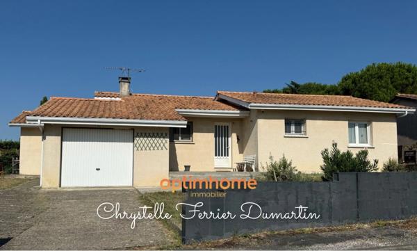 Maison de plain-pied - 110 m2 - 4 chambres - Parcelle 613 m2