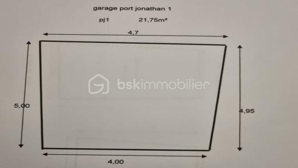 Parking de 21,75 m²