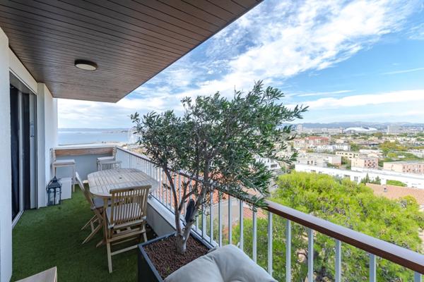 Appartement à vendre 4 pièces MARSEILLE 8EME ARRONDISSEMENT (13) vue mer, terrasse, cave, stationnement libres