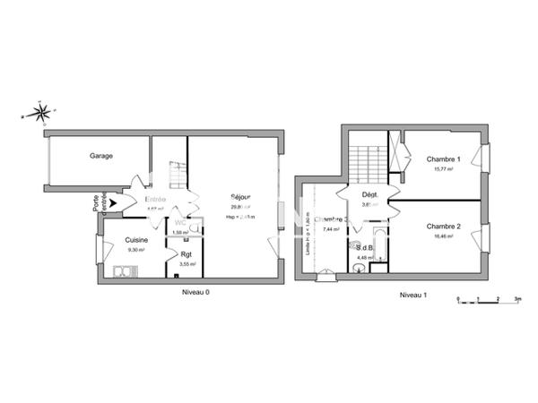 Location Maison 3 pièces 96.71 m² - 15 RUE FRANCOIS DE MALHERBES Poitiers 86000