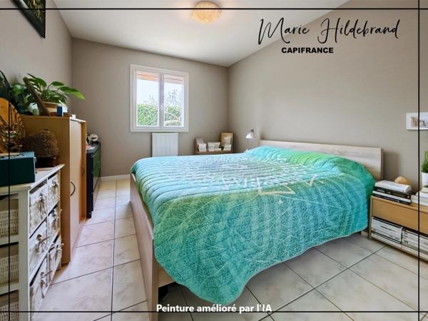 Maison plain-pied 130 m² – 4 ch + bureau – Véranda chauffée & piscine et jardin 1000m²