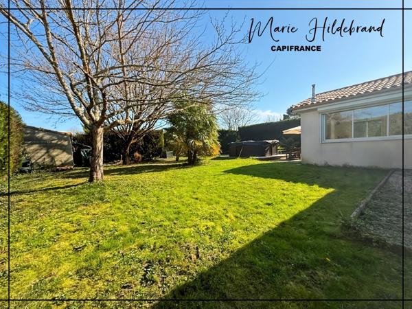 Maison plain-pied 130 m² – 4 ch + bureau – Véranda chauffée & piscine et jardin 1000m²