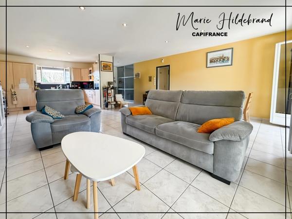 Maison plain-pied 130 m² – 4 ch + bureau – Véranda chauffée & piscine et jardin 1000m²