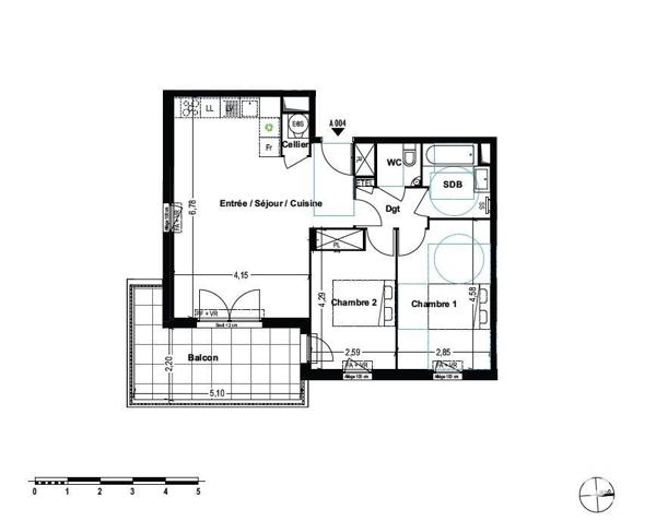 Appartement à vendre 3 pièces 64 m² Cogolin