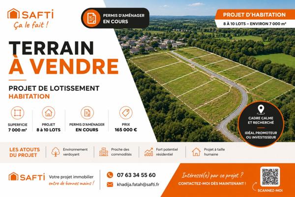 Projet de lotissement – 8 à 10 lots