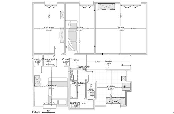 Appartement Mondeville 4 pièces 66.71 m2