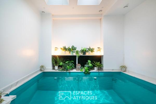 Maison-loft avec piscine intérieure et jardin