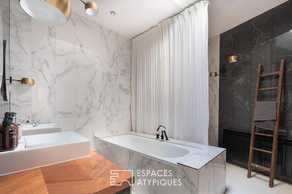 Maison-loft avec piscine intérieure et jardin