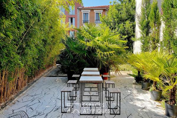 Maison-loft avec piscine intérieure et jardin
