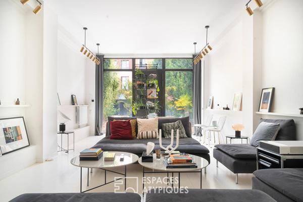 Maison-loft avec piscine intérieure et jardin