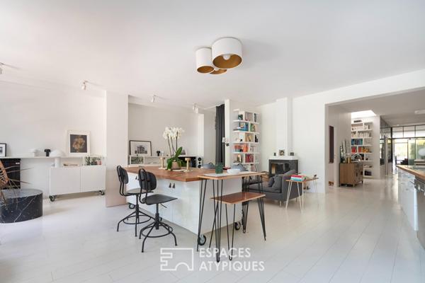 Maison-loft avec piscine intérieure et jardin