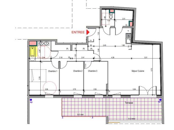 Appartement 96 m² à istres 13800
