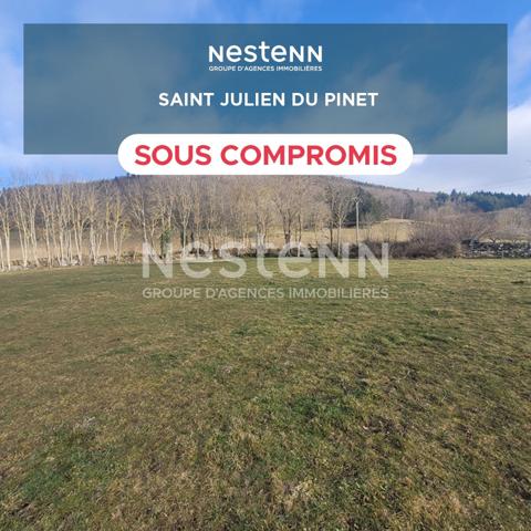 EXCLUSIVITE SAINT JULIEN DU PINET ! Belle parcelle de 3000 m2 constructible avec vue dégagée et certificat d'urbanisme opérationnel