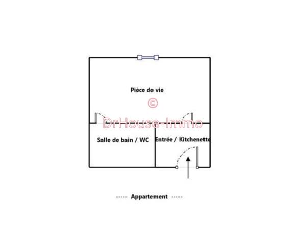 Appartement à vendre 1 pièce de 22 m²