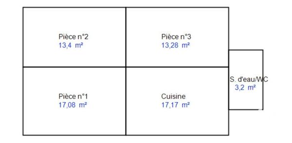 Maison 3 pièces de 64 m² à VEUZAIN-SUR-LOIRE (41150)
