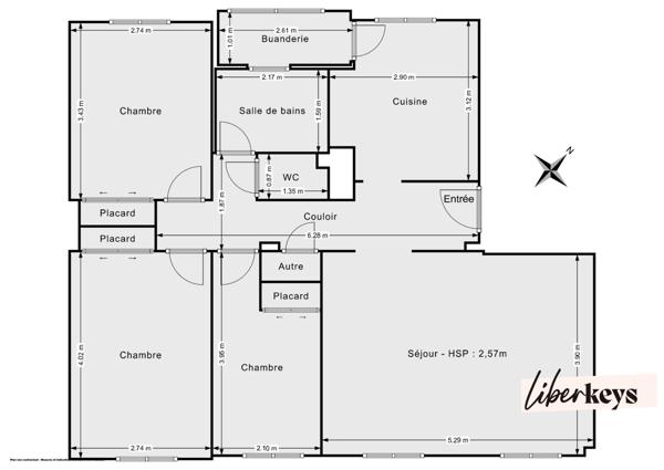T4 71m2 avec Box/ Cave, calme & lumineux – St Giniez, 13008