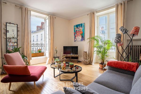 Charme et délicatesse pour cet appartement de ville au cœur de la cité nantaise