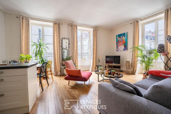 Charme et délicatesse pour cet appartement de ville au cœur de la cité nantaise