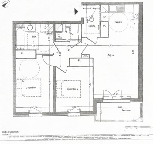 Appartement à vendre 3 pièces 64,3 m² Talence