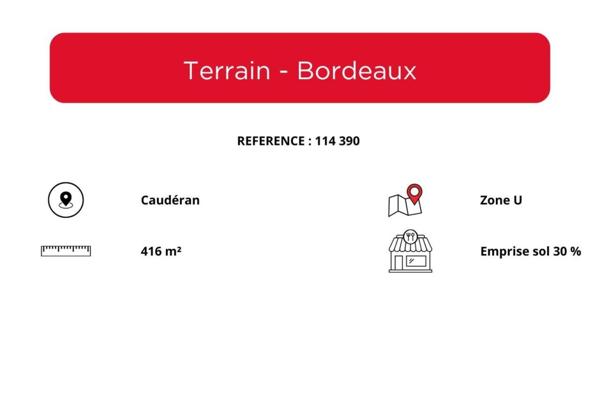 Terrain à vendre de 416 m²