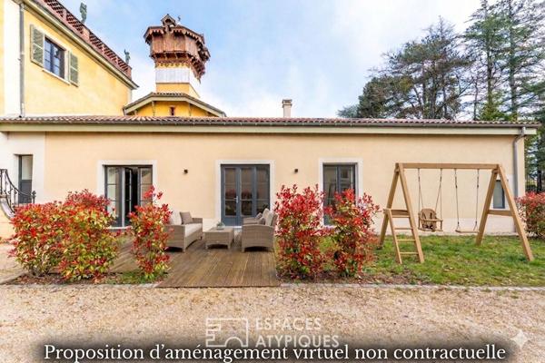 Maison de caractère rénovée avec jardin au sein d’une propriété du XIXe siècle