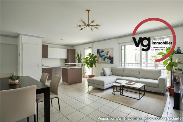 Appartement à vendre, 3 pièces - Décines-Charpieu 69150