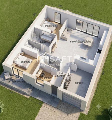 Maison neuve plain-pied avec prestations modernes