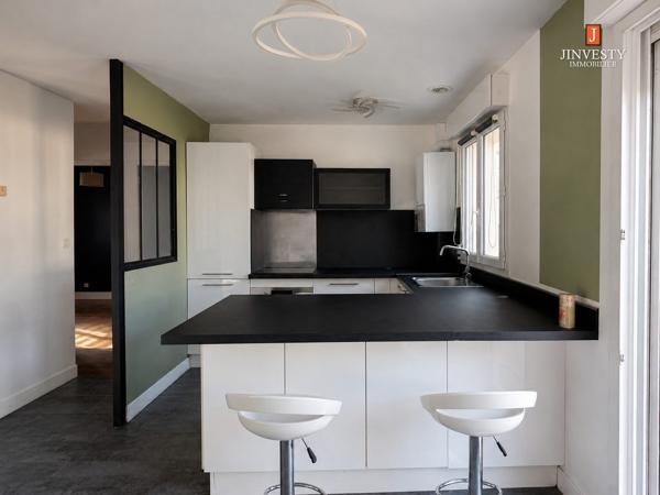 Maison individuelle de plain-pied – 2 chambres – Jardin – Garage