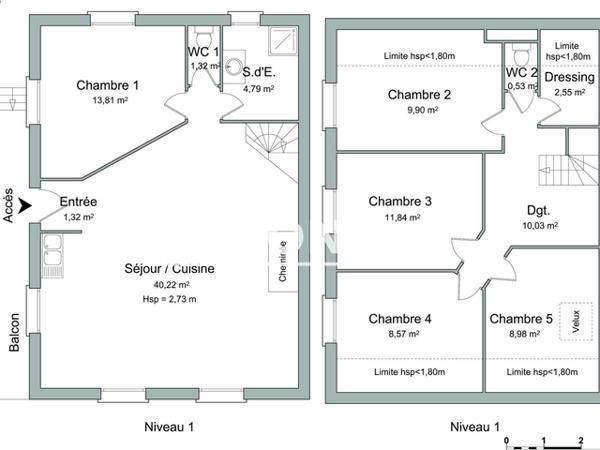 Location Maison 5 pièces 113.86 m² - PIERRE PIN Saint Jean De Maurienne, 73300
